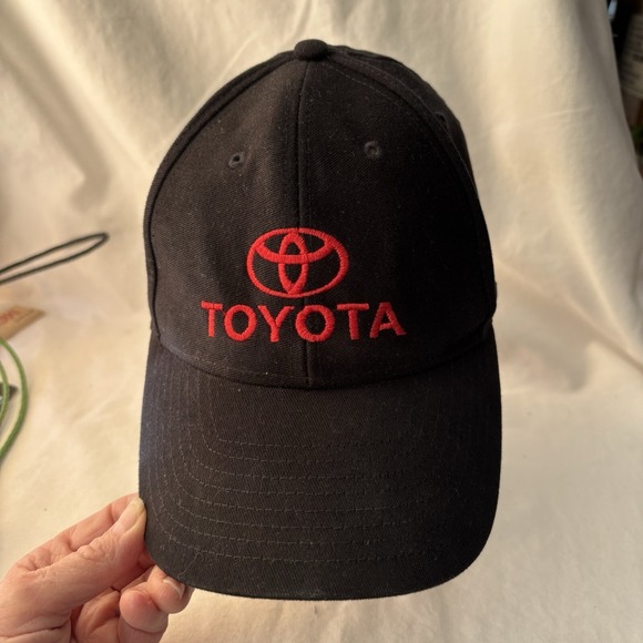 Toyota Sport Cap Black With Red Logo Adjustable Snapback
